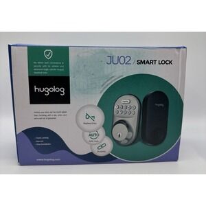 Hugolog JU02 Electronic Smart Deadbolt Lock Keyless 20‎ User Codes New In Box